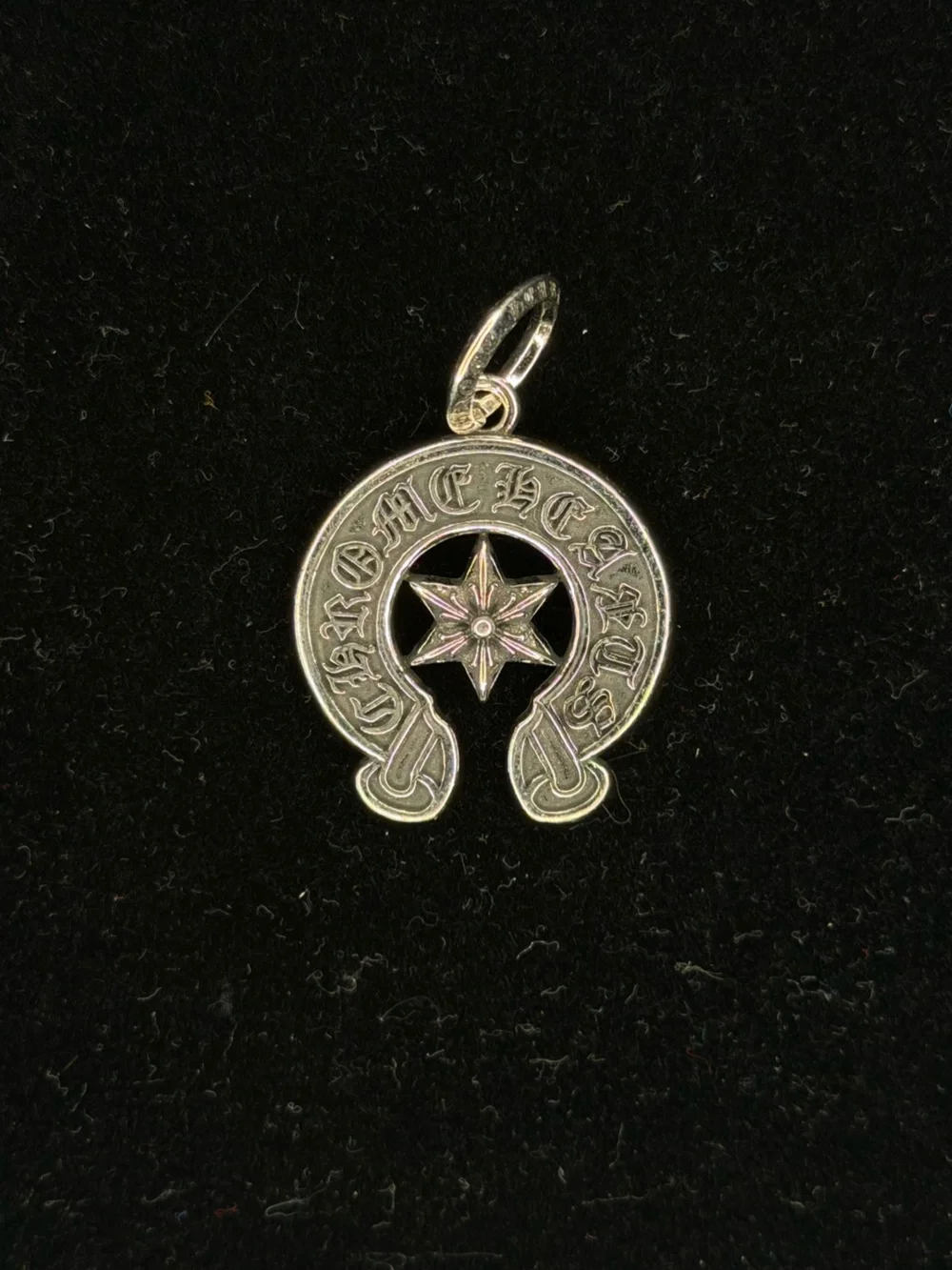 Chrome Hearts Horseshoe Floral Star Tag Unisex Pendant